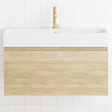 San Remo Wall Hung Single Vanity with Polymarble Countertop